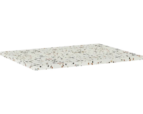 Waschtischplatte Jungborn 606 x 460 mm Terrazzo River ohne Ausschnitt