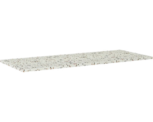 Plan de toilette Jungborn 1210 x 460 mm Terrazzo River sans découpe