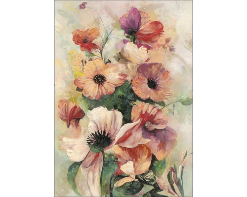 Tableau sur toile Original Colored Flowers III 70x100 cm