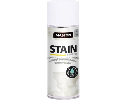Spray de laque réparatrice mur & plafond Maston blanc 400 ml Aérosol anti-taches Maston Stain Sealer