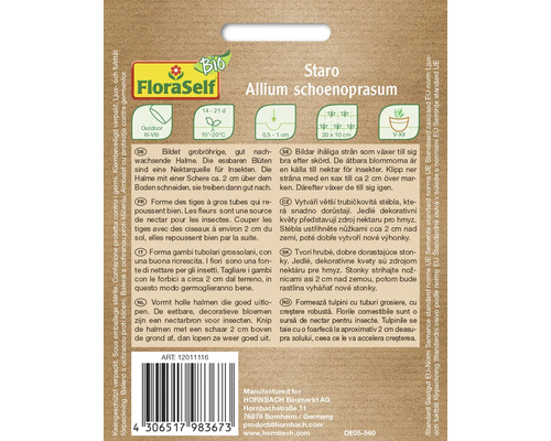 Emballage FloraSelf Staro Allium schoenoprasum