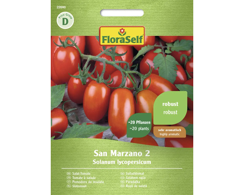 Salat Tomate San Marzano 2 FloraSelf samenfestes Saatgut Gemüsesamen