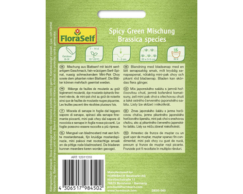 FloraSelf Spicy Green Mischung Brassica species