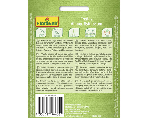 Samenpackung Winterheckenzwiebel der Marke FloraSelf