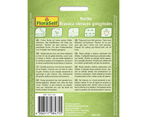 FloraSelf Noriko Brassica oleracea gongylodes sSamenpackung