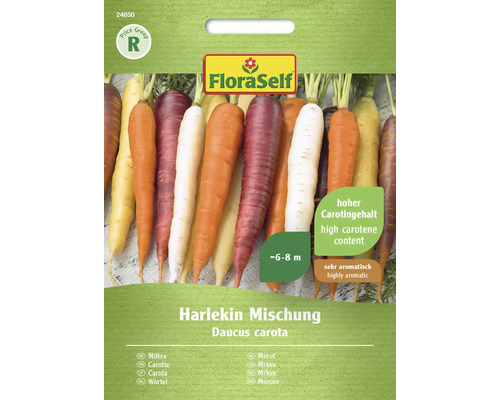 Karotte Harlekin Mischung FloraSelf Hybrid-Saatgut Gemüsesamen
