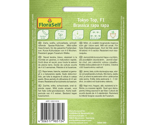 FloraSelf Tokyo Top F1 Brassica rapa rapa Saatgutpackung