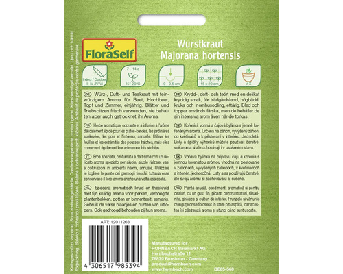 Sachet de graines de marjolaine