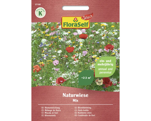 Blumenmischung Naturwiese FloraSelf Select Samenfestes Saatgut Blumensamen