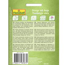 Verpackung der FloraSelf Thunbergia alata Orange mit Auge Samen