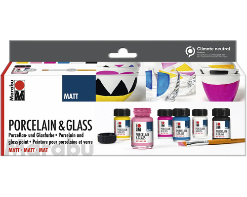 Peinture pour porcelaine et verre Marabu, Mat