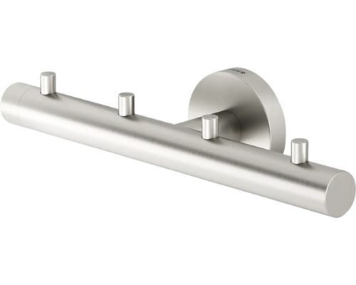 Porte-manteau mural en métal avec quatre crochets