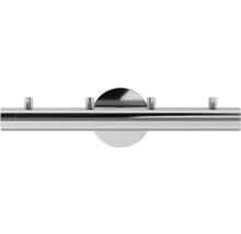 Garderobenleiste aus Metall mit vier Haken zur Wandmontage