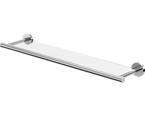 Glasablage mit Reling zur Wandmontage