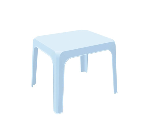 Table pour enfants Jan en plastique 59,7x59,7x53 cm bleu