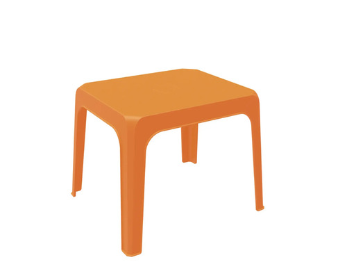 Table pour enfants Jan en plastique 59,7x59,7x53 cm orange