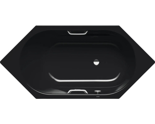 Badewanne KALDEWEI VAIO 6 STAR 959 90 x 190 cm schwarz glänzend 233900010701 Schwarze Eckbadewanne von oben