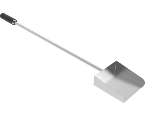 Ascheschaufel aus Metall mit langem Griff