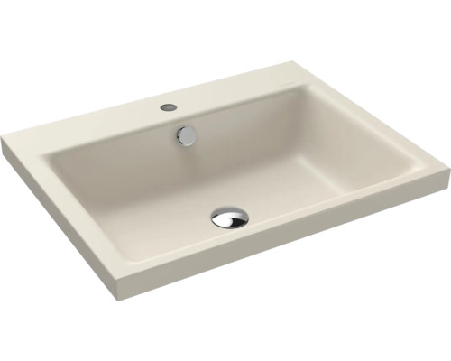 Lavabo encastré KALDEWEI PURO 46 x 46 cm warm beige 20 mat avec revêtement Emaillé 900006013661