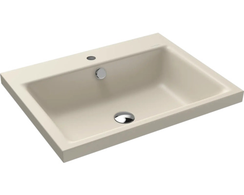 Lavabo à poser KALDEWEI PURO 60 x 46 cm warm beige 20 mat avec revêtement Emaillé 900406013661