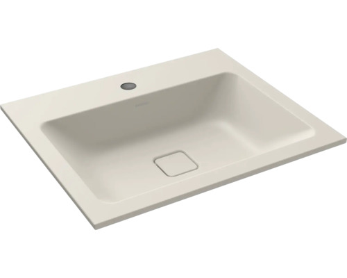 Lavabo encastré KALDEWEI CONO 60 x 50 cm warm grey 10 mat avec revêtement Emaillé 901606013668