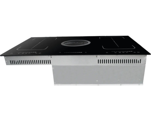 Induktionskochfeld mit integriertem Dunstabzug