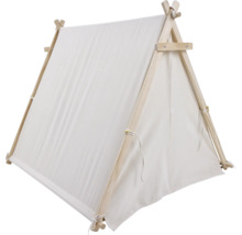 Tente de jeux en bois et en tissu