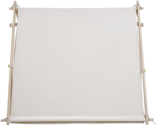 Cadre à broder en bois avec toile