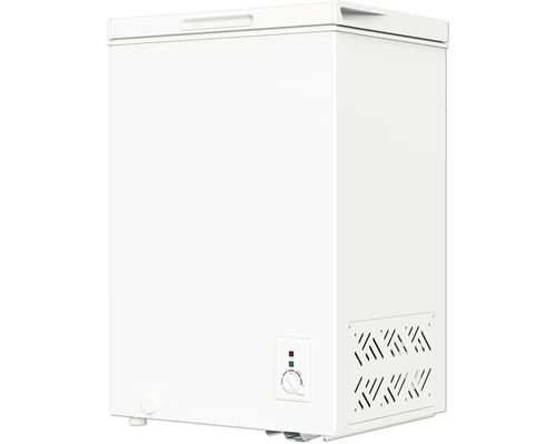 Weisse Gefriertruhe für die Lagerung von Lebensmitteln