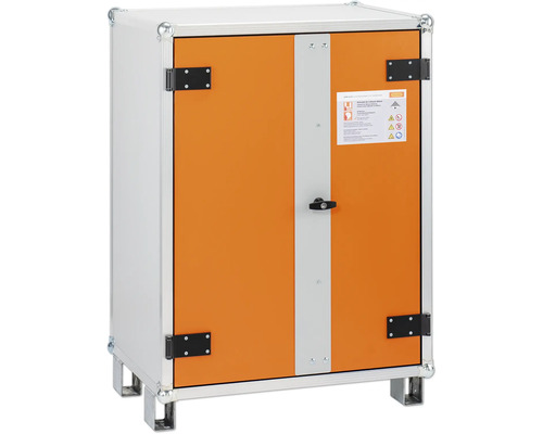 Armoire de stockage pour batteries Cemo 8/10 pour système d'alarme incendie Armoire avec pieds et porte