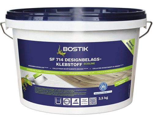 Colle revêtement design Bostik SF 714 ECO 3,5 kg Bostik SF 714 Colle pour revêtements de design Ecoline en seau