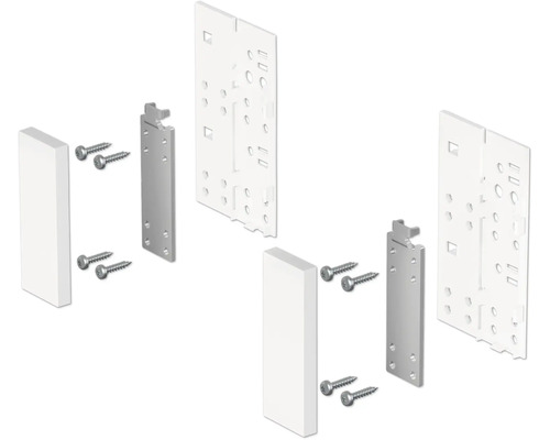 Installationsset für Küchenschränke mit Schrauben, Träger und Halterung