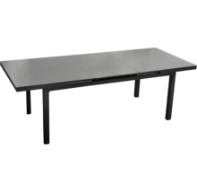 Table de jardin extensible avec structure métallique