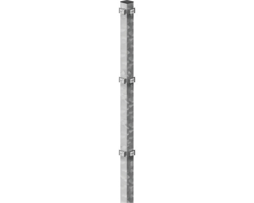 Poteau d'angle GAH Alberts à sceller dans le béton 6 x 6/140 cm pour clôture 83 cm galvanisé à chaud Poteau d'angle GAH Alberts à sceller dans le béton 6 x 6/140 cm pour clôture 83 cm galvanisé à chaud