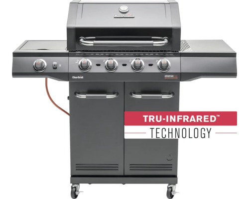 Char-Broil Gasgrill mit vier Brennern, Seitenbrenner und Infrarot-Technologie