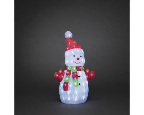 Leuchtfigur Konstsmide LED Acryl Schneemann H 50 cm Lichtfarbe neutralweiß inkl. Dimmer