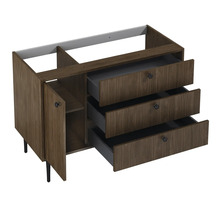 Meuble sous-vasque avec trois tiroirs et une porte pour la salle de bain