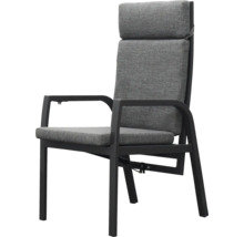 Chaise de jardin avec dossier haut et rembourrage