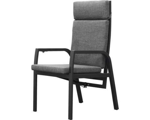 Gartenstuhl mit hoher Rückenlehne und Polsterung