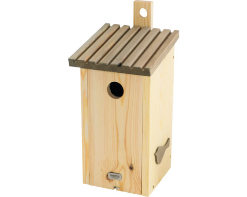 Nichoir Siena Garden Nestliebe trou d'envol 34 mm, cavité en pin 100 % FSC, nichoir pour oiseaux sauvages