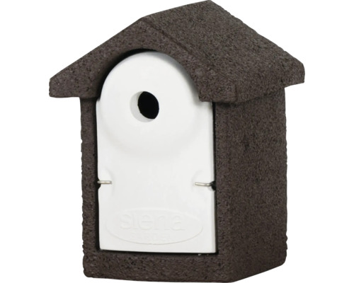 Nichoir Siena Garden béton de bois marron trou d'envol 32 mm béton de bois pin, cavité en épicéa 100 % FSC, nichoir pour oiseaux sauvages