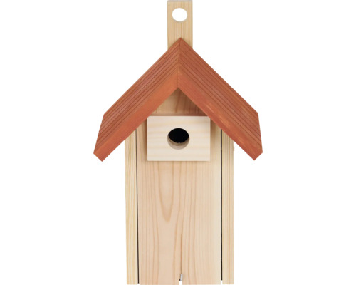 Nichoir Siena Garden Jonas Nestperle trou d'envol 28 mm, cavité en pin 100 % FSC, nichoir pour oiseaux sauvages