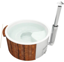 Bain nordique avec poêle à bois et cheminée