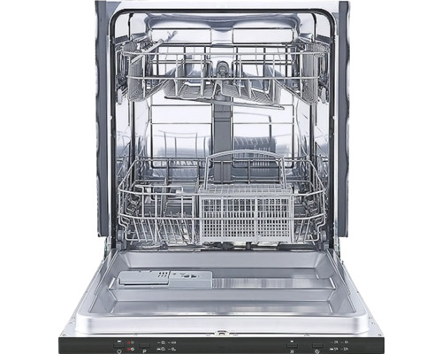 Lave-vaisselle ouvert avec paniers pour la vaisselle et les couverts