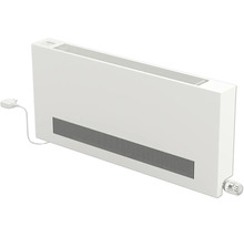 Flacher Heizkörper mit Thermostat und Netzstecker