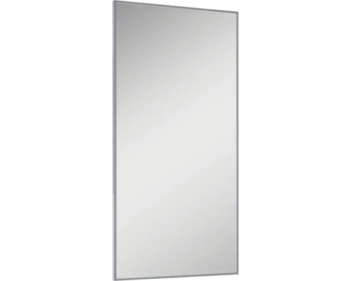 Miroir de salle de bains Jungborn 50x100x2 cm cadre chrome haute brillance