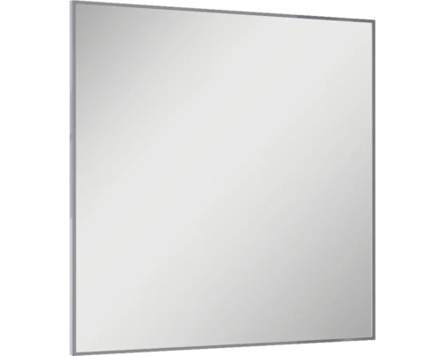 Miroir de salle de bains Jungborn 80x80x2 cm cadre chrome haute brillance