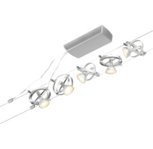 Système de rails avec cinq spots pour éclairage de plafond