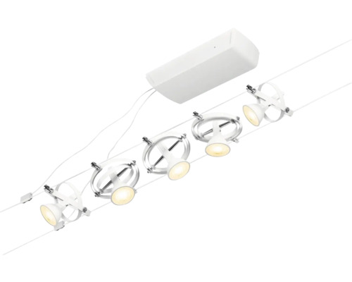 Schienenleuchte mit fünf Strahlern