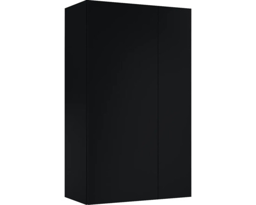 Armoire suspendue Jungborn lxhxp 596 x 1000 mm x 316 mm couleur de façade noir mat Trois armoires hautes de cuisine noires